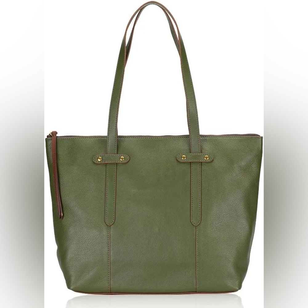 New Fossil Felicity Tote Leather Green